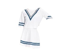 SKCU019 custom-made short-sleeved cheerleading uniform style Customized football baby cheerleading uniform style Fashionable cheerleading uniform style Cheerleading uniform manufacturer